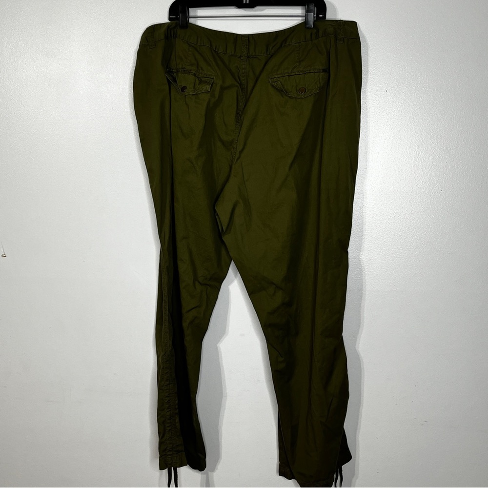 Ashley Stewart Green Pants with Drawstring Hem Women 22 - Picture 4 of 6